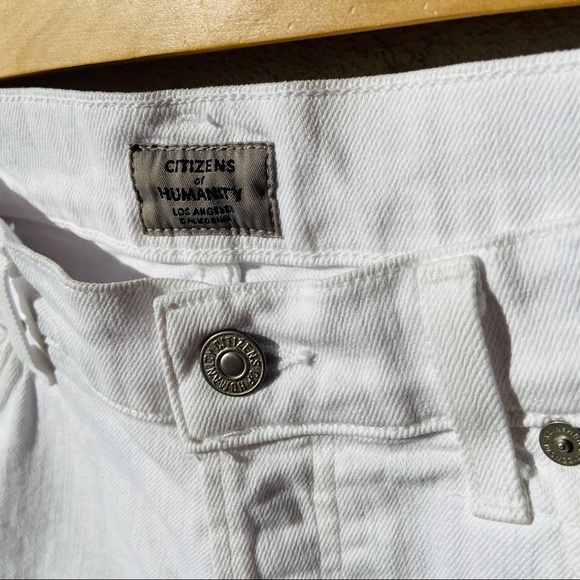 Citizens of Humanity White Jean Shorts Size 26 - Picture 3 of 8